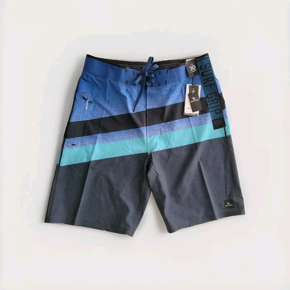 Rip Curl Mens Sz 30 Mirage Revert Ultimate Blue Board Shorts Surf Grip $84